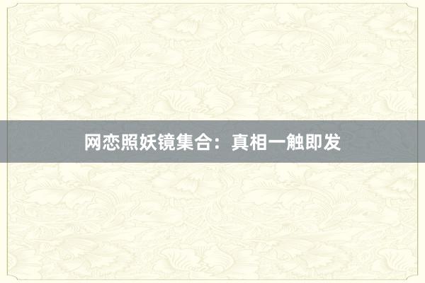 网恋照妖镜集合:真相一触即发